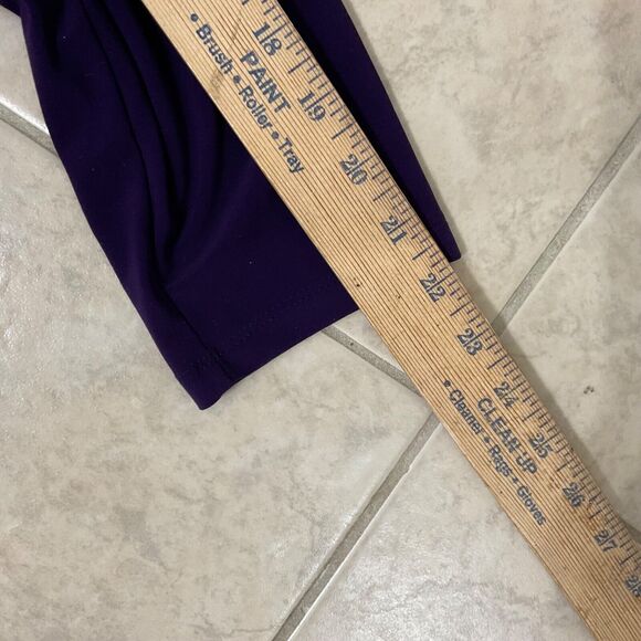 Lauren Ralph Lauren Women’s Purple Draped Neck side Sheath Dress Size 16 Classic - Picture 7 of 10